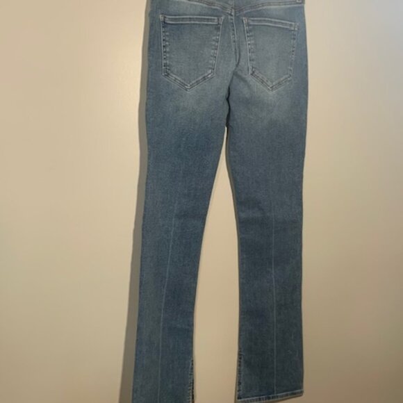 NWT Express Skyscraper Women Y2K Style Mid Rise Bootcut With Slits Jeans Size 6R - Picture 7 of 10